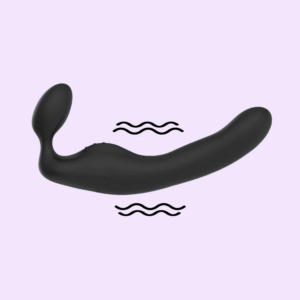 kahepoolne vibreeriv dildo